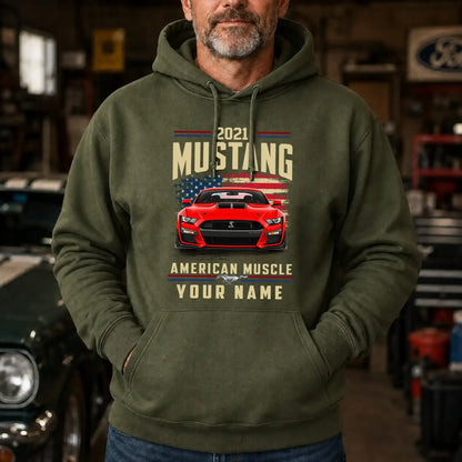 2021 Mustang Muscle Car Personalized Apparel