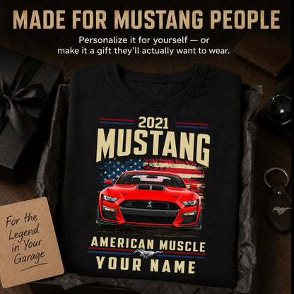 2021 Mustang Muscle Car Personalized Apparel
