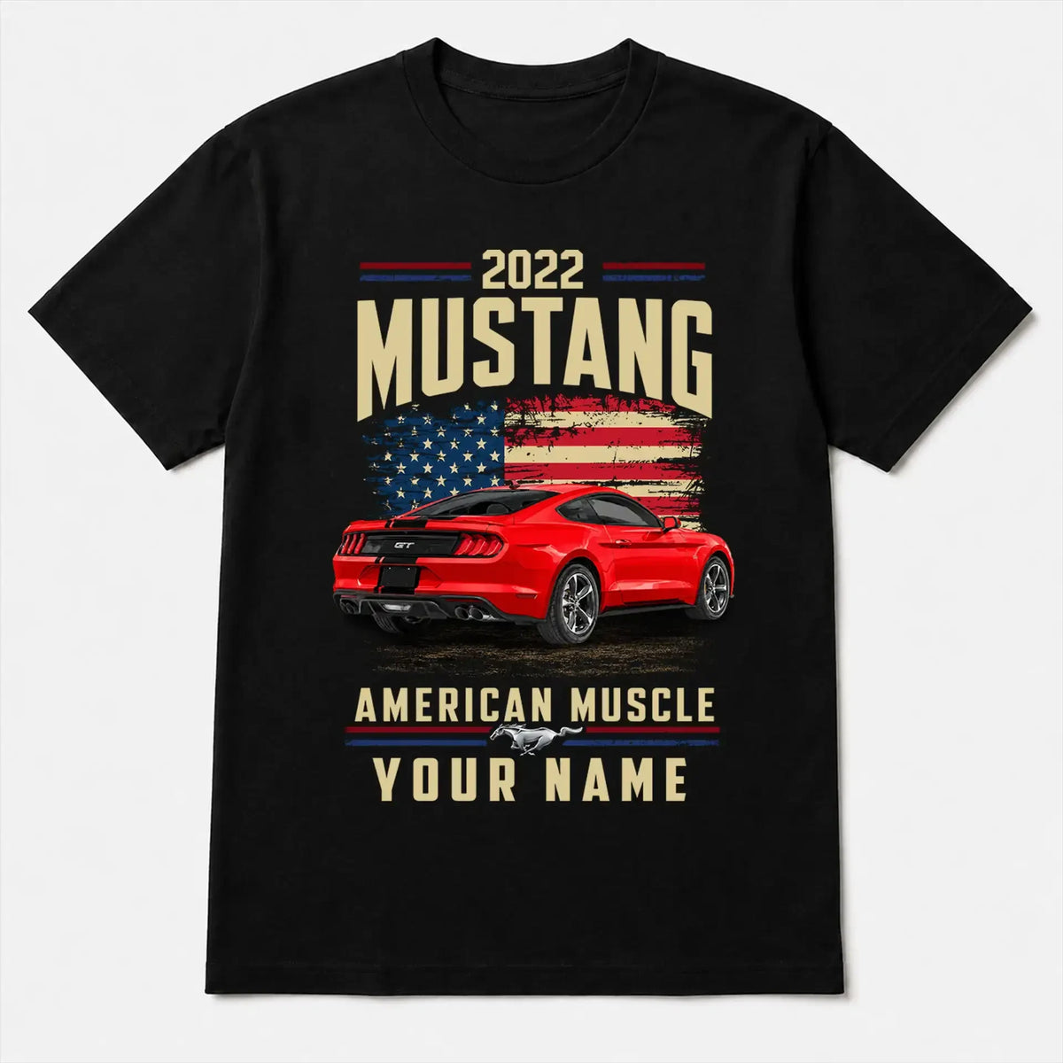 2022 Mustang Muscle Car Personalized Apparel