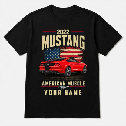 2022 Mustang Muscle Car Personalized Apparel