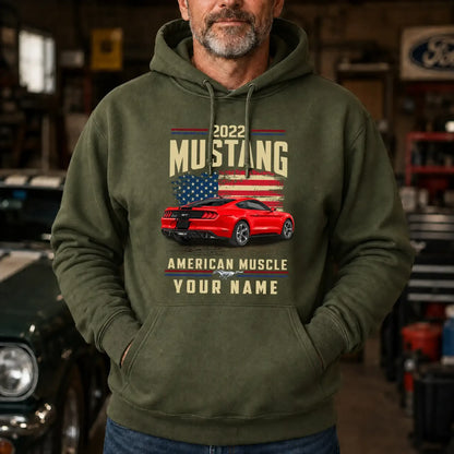 2022 Mustang Muscle Car Personalized Apparel