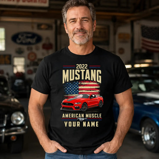 2022 Mustang Muscle Car Personalized Apparel