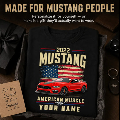 2022 Mustang Muscle Car Personalized Apparel