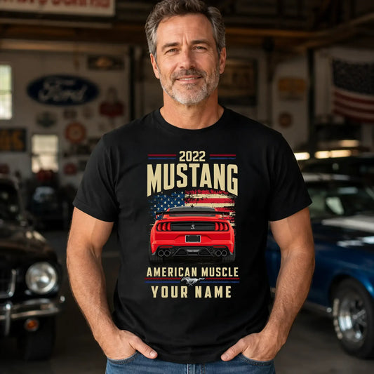 2022 Mustang Muscle Car Personalized Apparel
