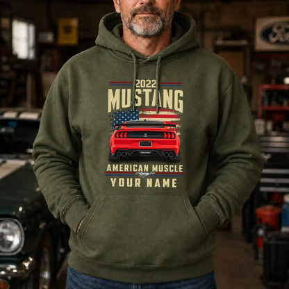 2022 Mustang Muscle Car Personalized Apparel