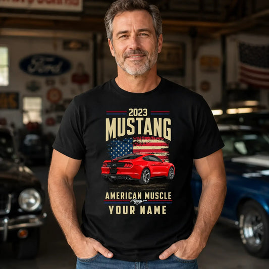 2023 Mustang Muscle Car Personalized Apparel