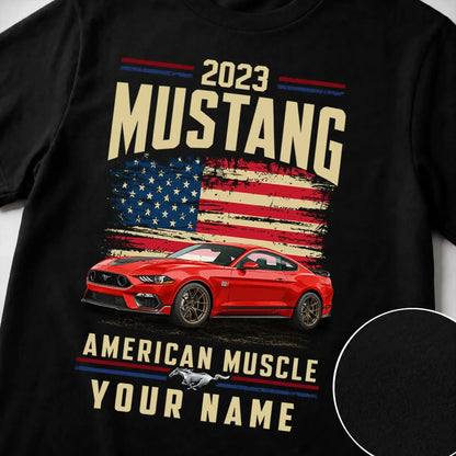 2023 Mustang Muscle Car Personalized Apparel