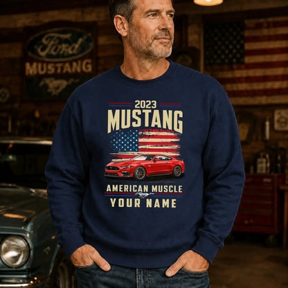 2023 Mustang Muscle Car Personalized Apparel