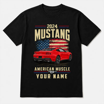 2024 Mustang Muscle Car Personalized Apparel