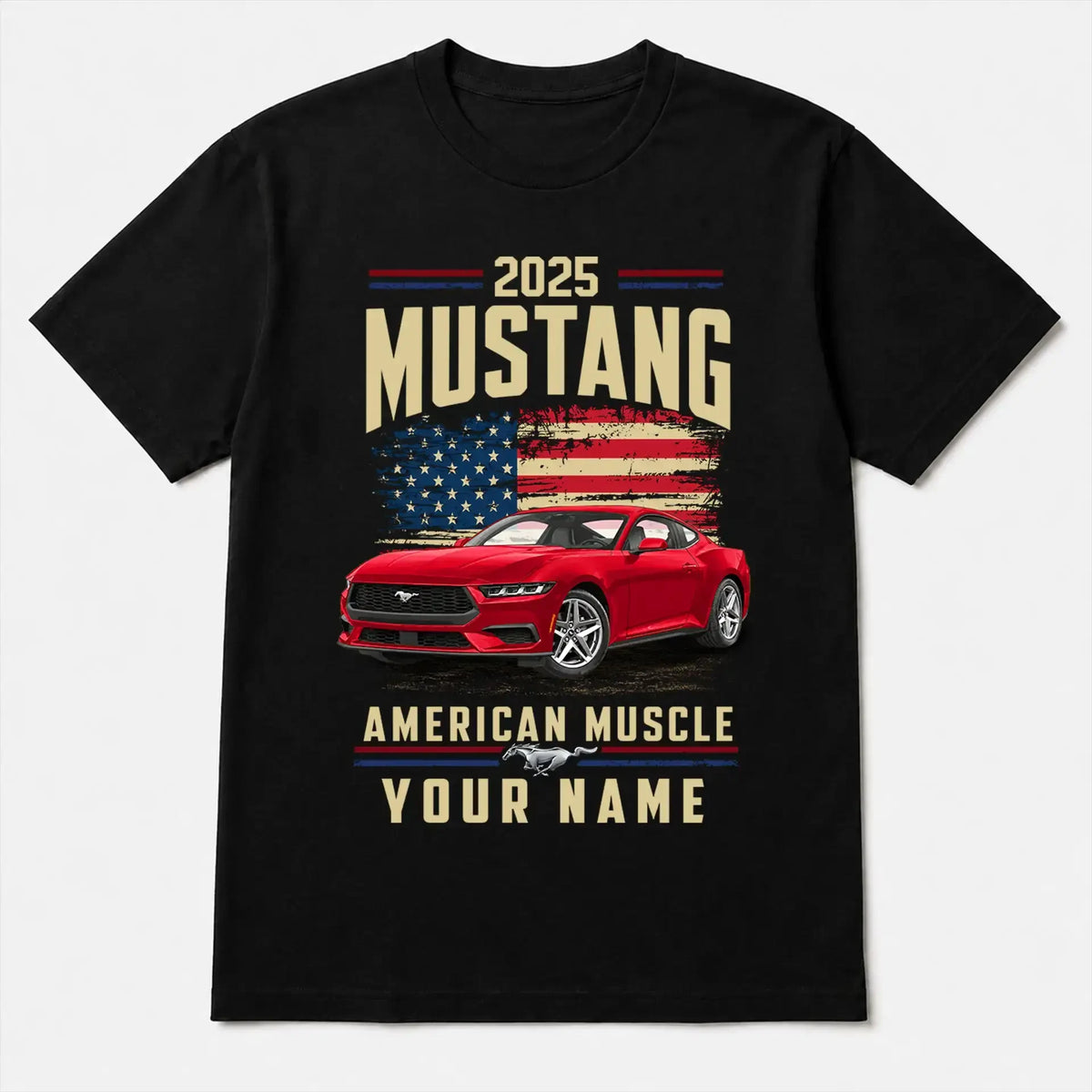 2025 Mustang Muscle Car Personalized Apparel
