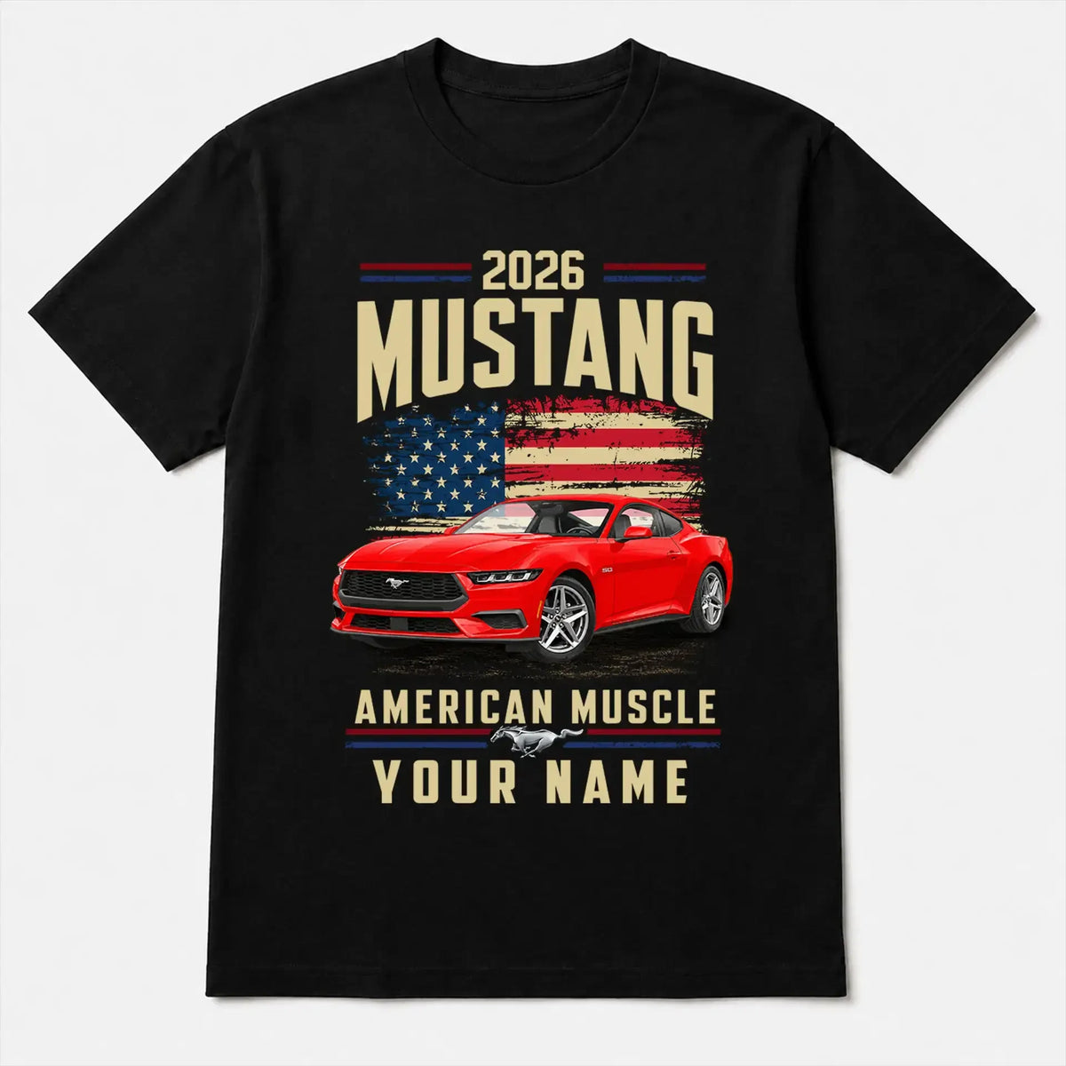 2026 Mustang Muscle Car Personalized Apparel