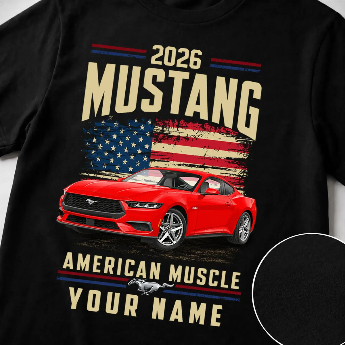 2026 Mustang Muscle Car Personalized Apparel