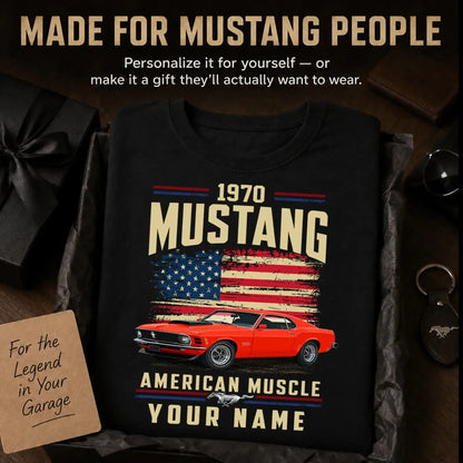 1970 Mustang Muscle Car Personalized Apparel