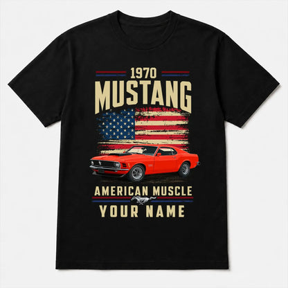 1970 Mustang Muscle Car Personalized Apparel