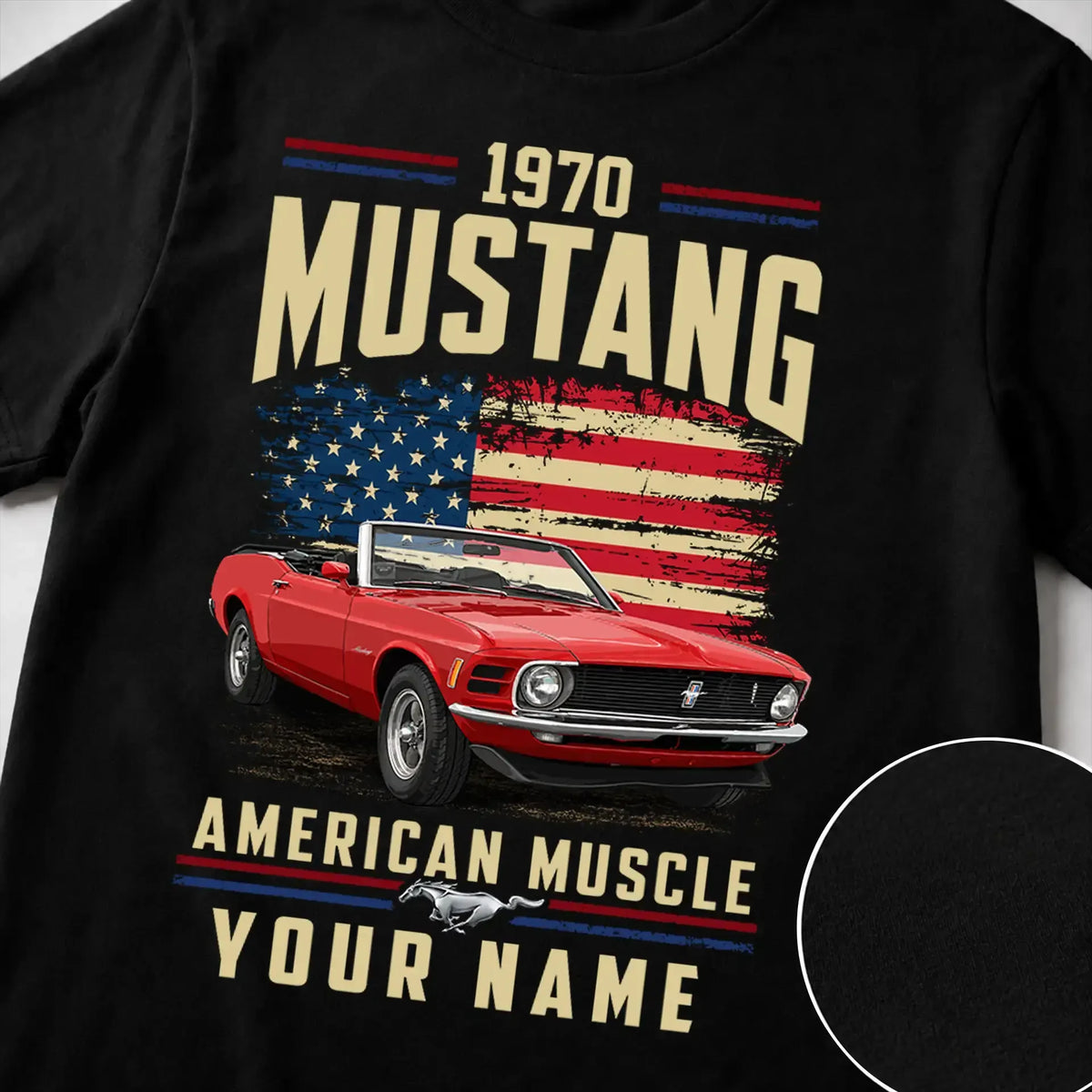 1970 Mustang Muscle Car Personalized Apparel