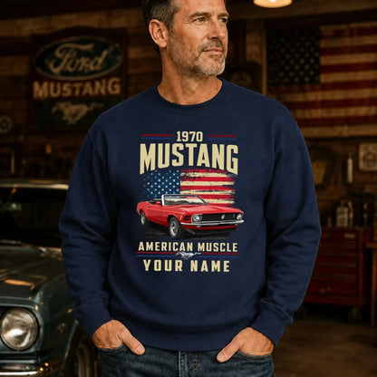 1970 Mustang Muscle Car Personalized Apparel