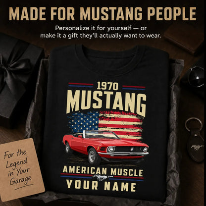 1970 Mustang Muscle Car Personalized Apparel