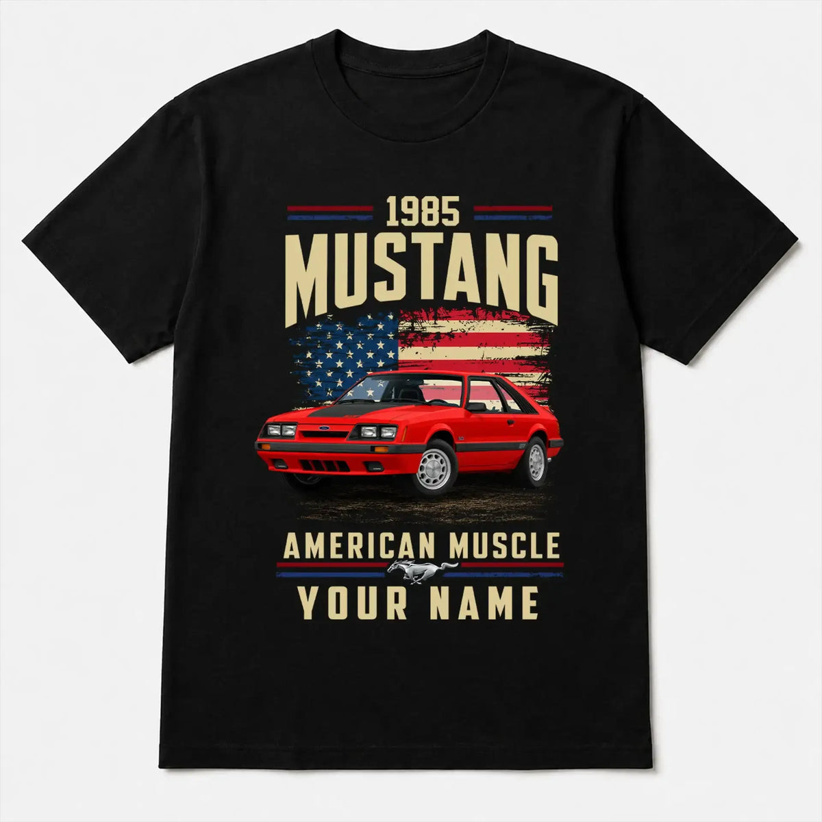 1985 Mustang Muscle Car Personalized Apparel