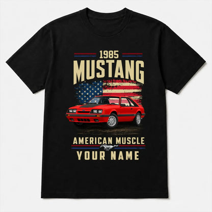 1985 Mustang Muscle Car Personalized Apparel