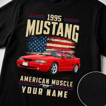 1995 Mustang Muscle Car Personalized Apparel
