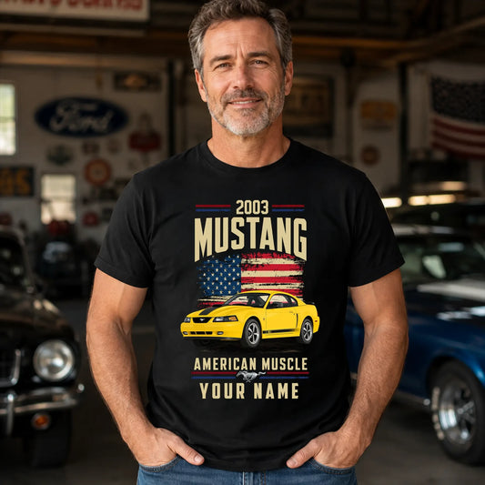 2003 Mustang Muscle Car Personalized Apparel