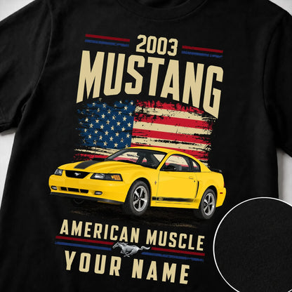 2003 Mustang Muscle Car Personalized Apparel