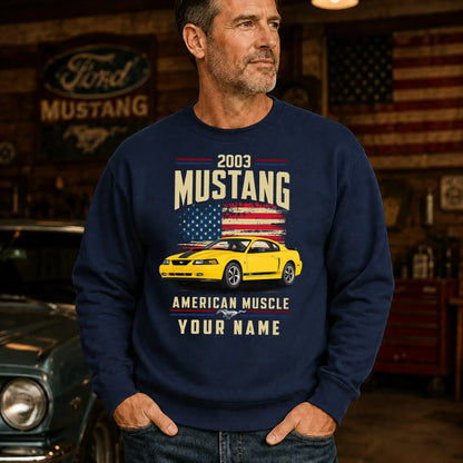 2003 Mustang Muscle Car Personalized Apparel