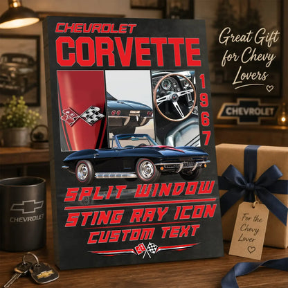 Personalized 1967 Corvette Sports Car Canvas Wall Art