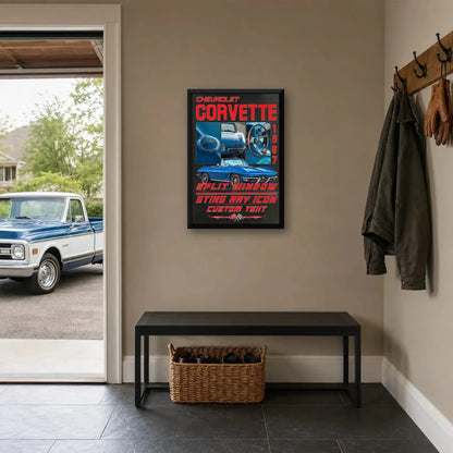 Personalized 1967 Corvette Sports Car Canvas Wall Art