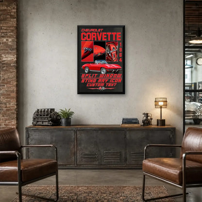 Personalized 1964 Corvette Sports Car Canvas Wall Art