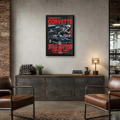 Personalized 1963 Corvette Sports Car Canvas Wall Art