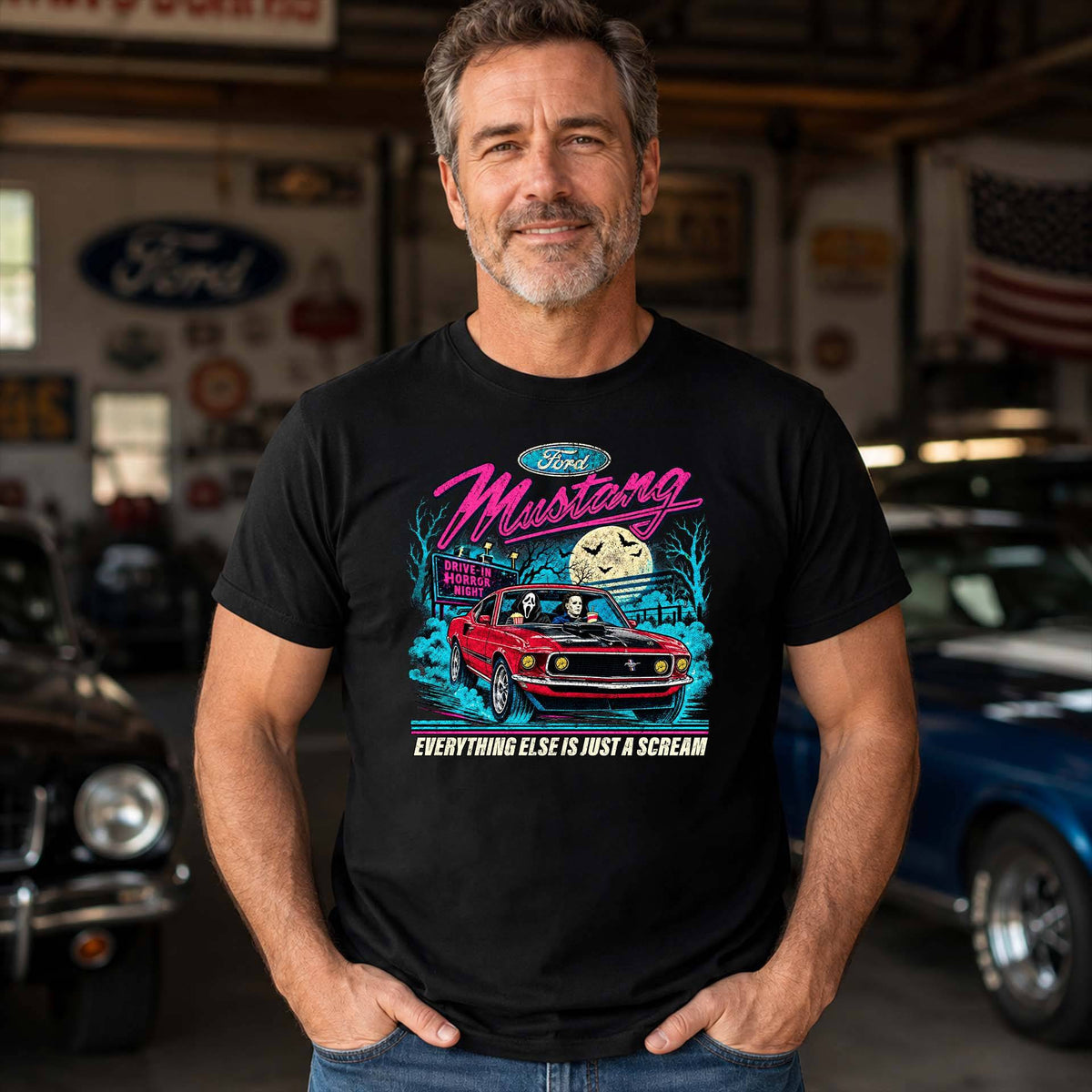 Mustang Muscle Car Graphic Apparel