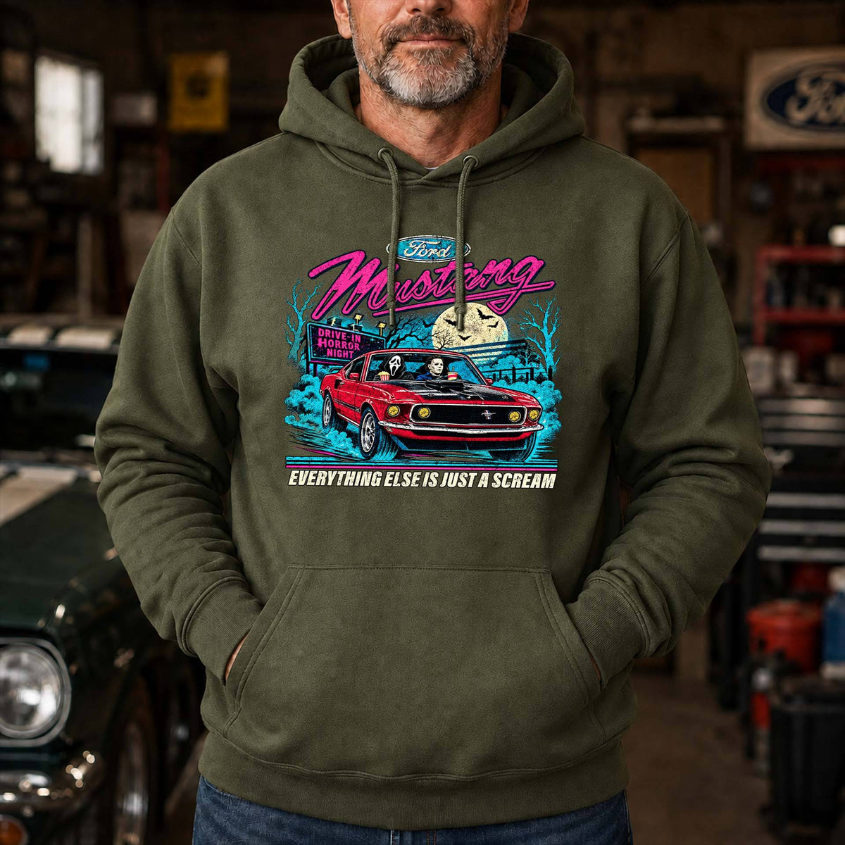 Mustang Muscle Car Graphic Apparel