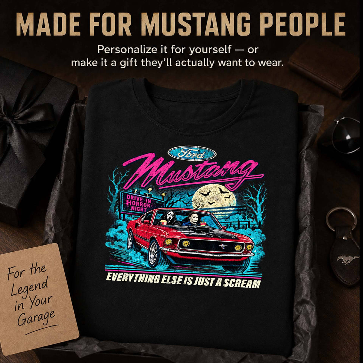 Mustang Muscle Car Graphic Apparel