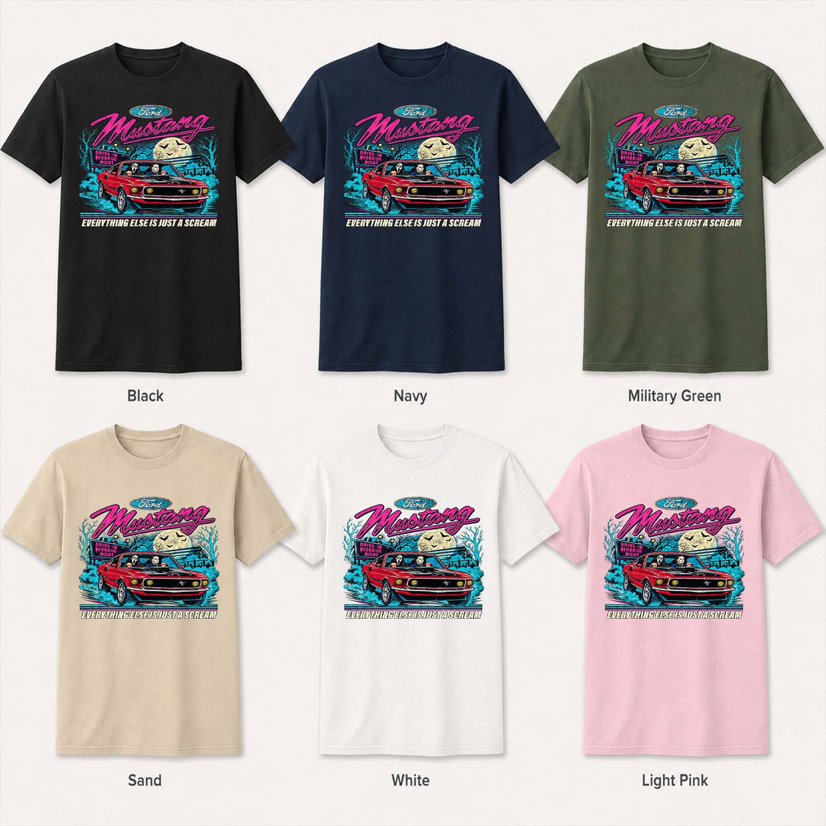 Mustang Muscle Car Graphic Apparel