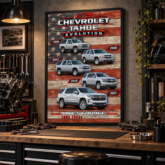 Personalized Tahoe Evolution SUV Canvas Wall Art