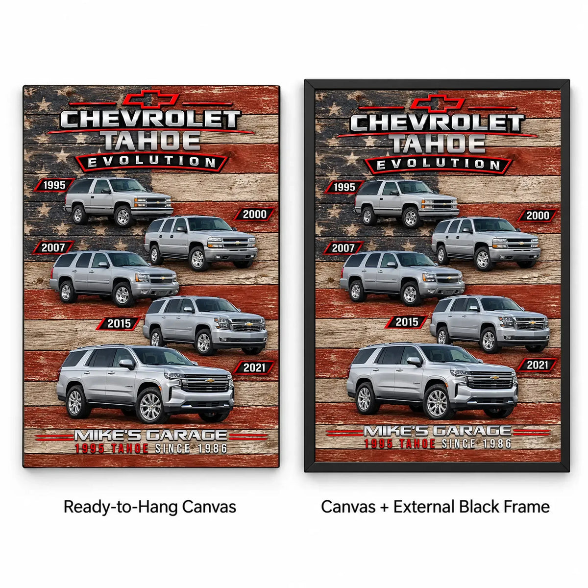 Personalized Tahoe Evolution SUV Canvas Wall Art