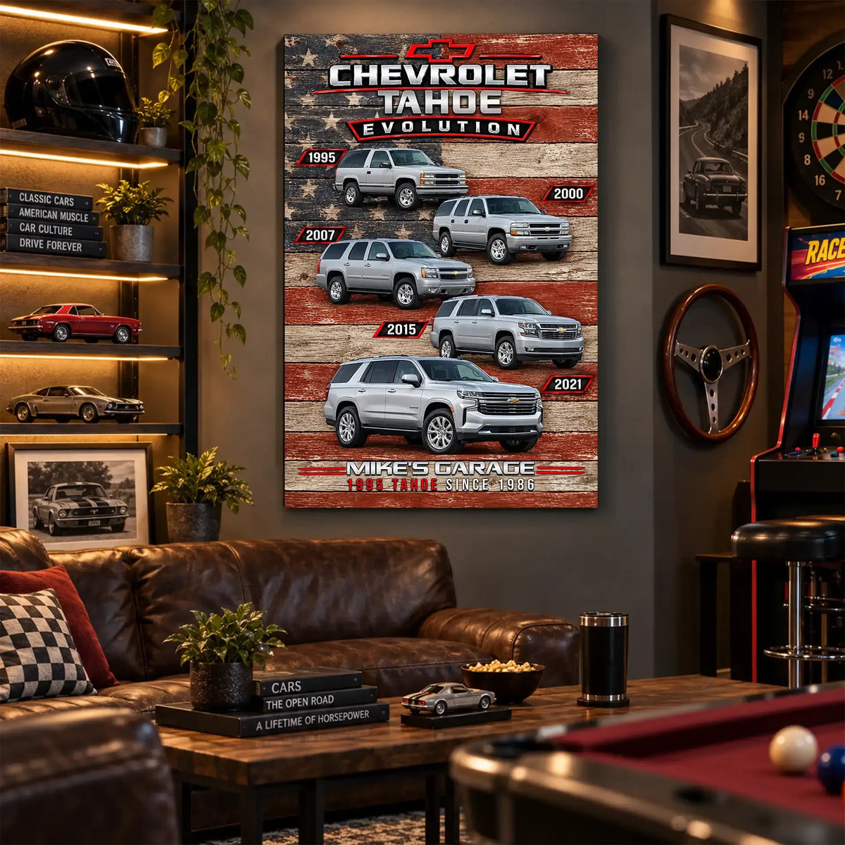 Personalized Tahoe Evolution SUV Canvas Wall Art