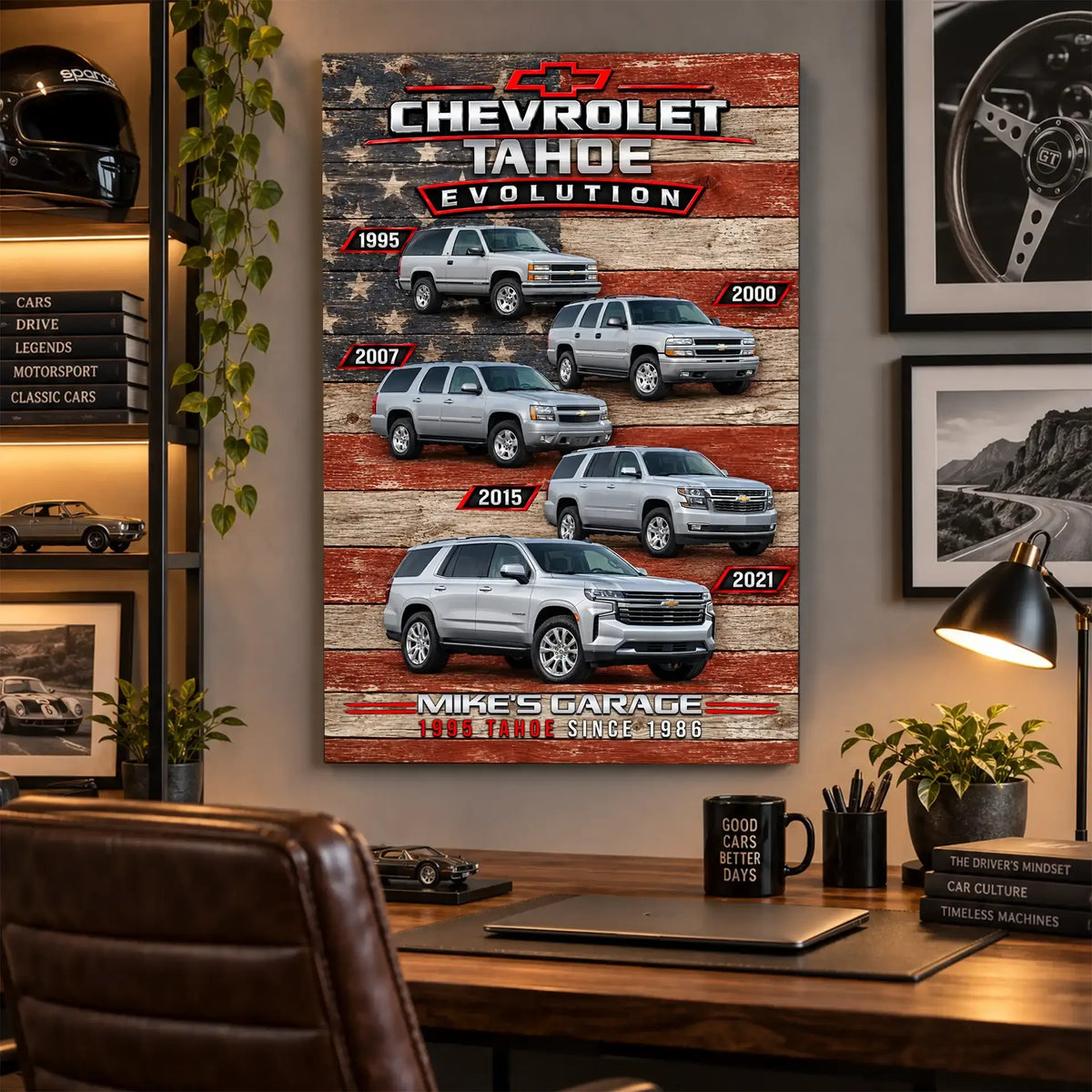 Personalized Tahoe Evolution SUV Canvas Wall Art