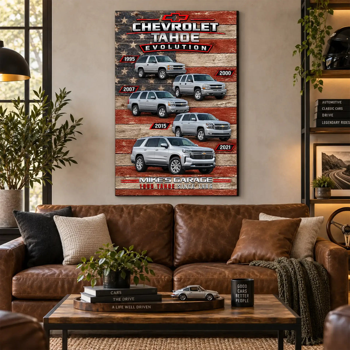 Personalized Tahoe Evolution SUV Canvas Wall Art