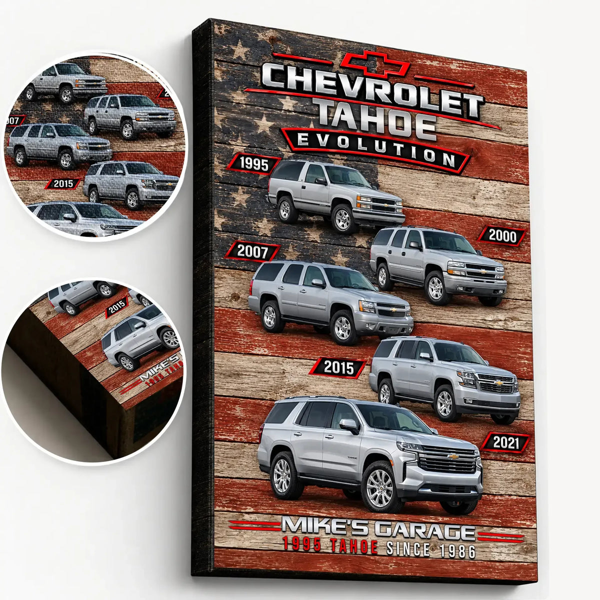 Personalized Tahoe Evolution SUV Canvas Wall Art