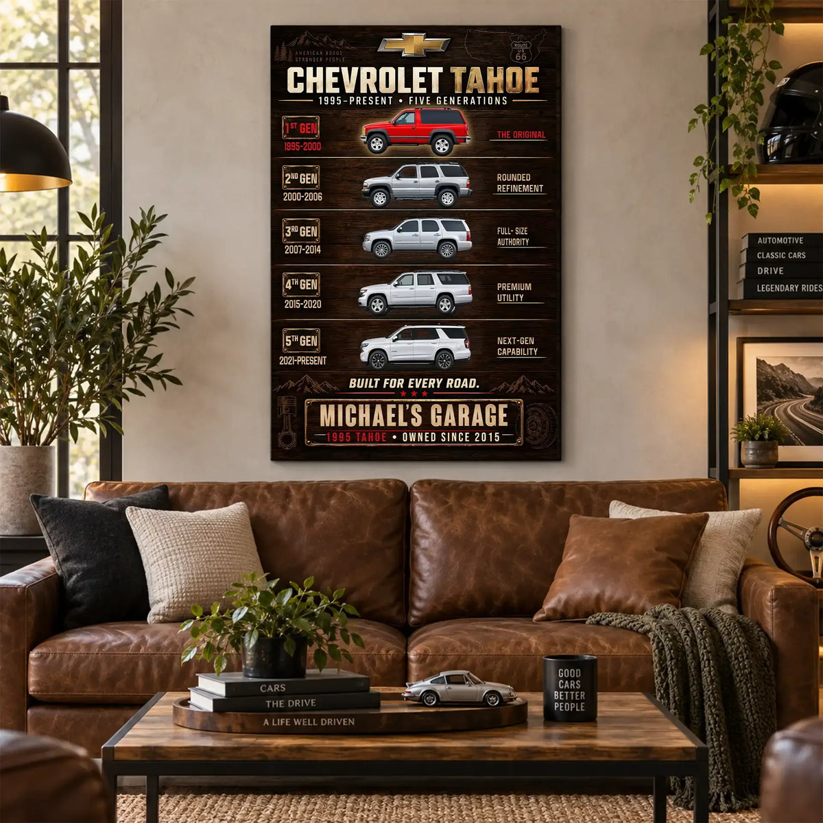 Personalized Tahoe Evolution SUV Canvas Wall Art