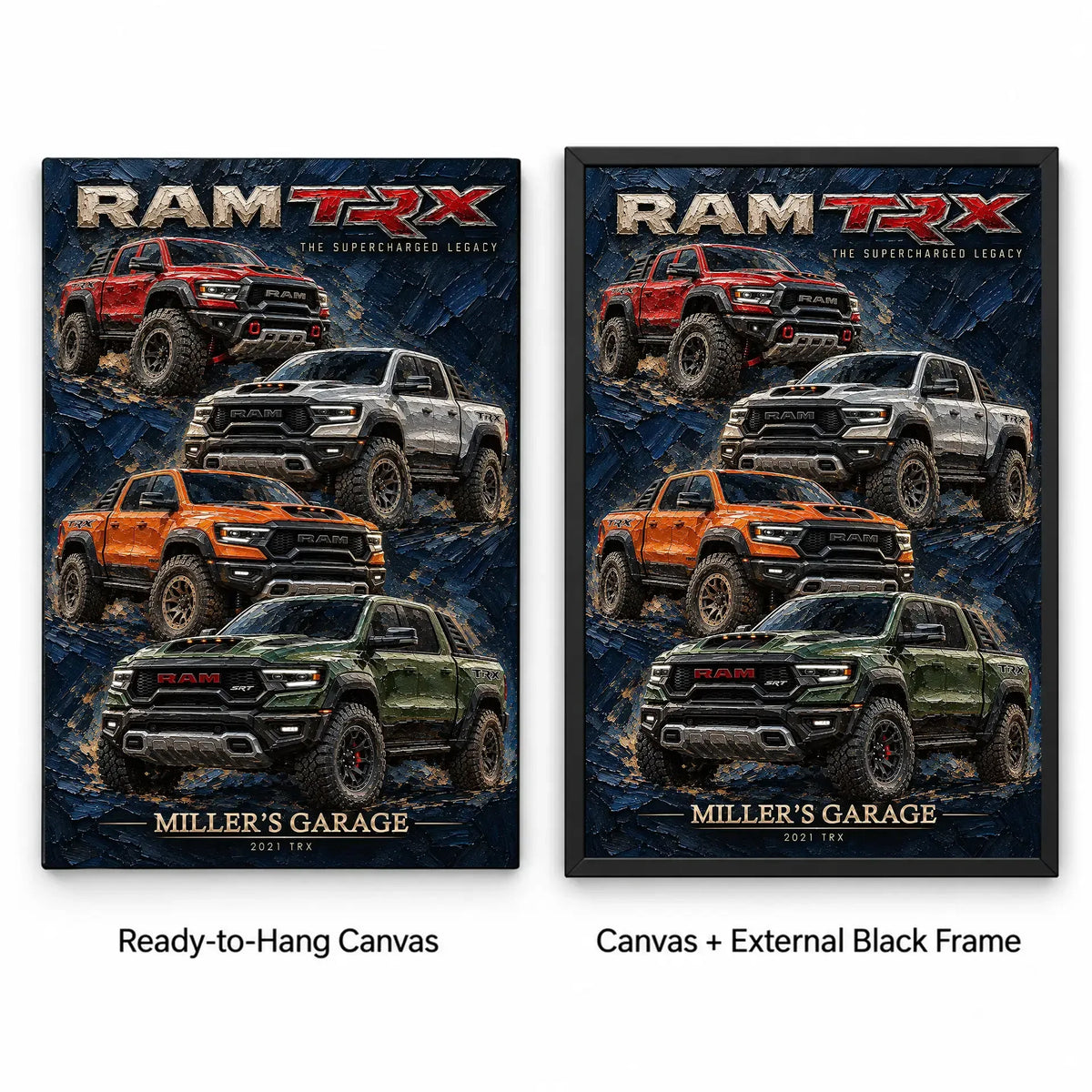 Personalized TRX Classic Car Canvas Wall Art