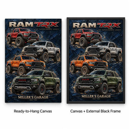 Personalized TRX Classic Car Canvas Wall Art