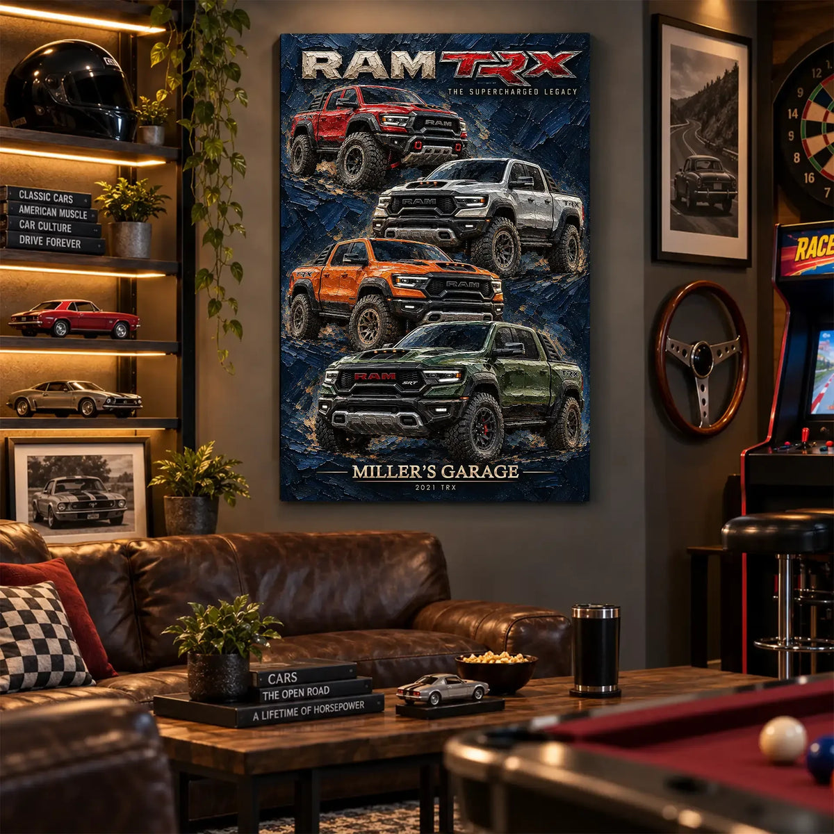 Personalized TRX Classic Car Canvas Wall Art