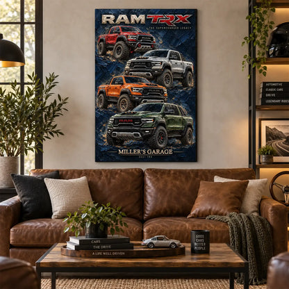 Personalized TRX Classic Car Canvas Wall Art