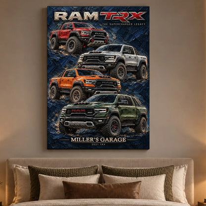 Personalized TRX Classic Car Canvas Wall Art