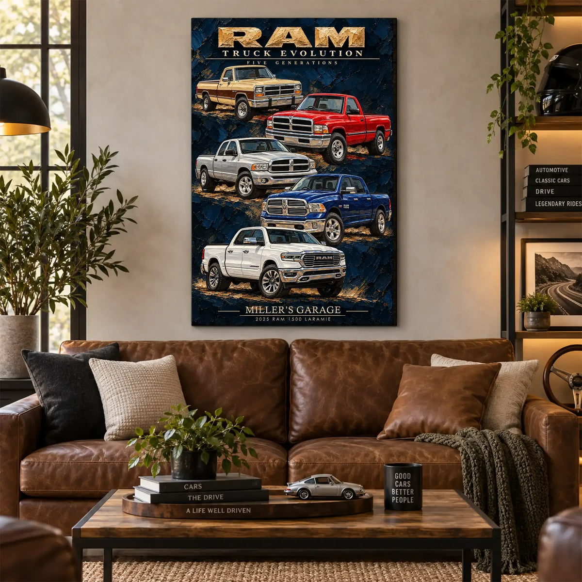 Personalized Truck Evolution Canvas Wall Art