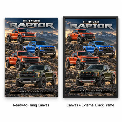 Personalized F-150 Pickup Truck Canvas Wall Art