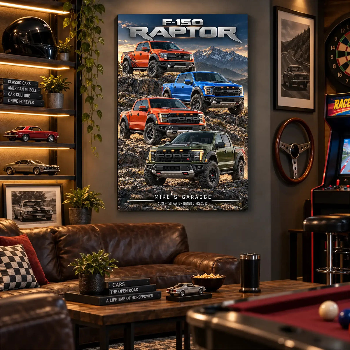Personalized F-150 Pickup Truck Canvas Wall Art